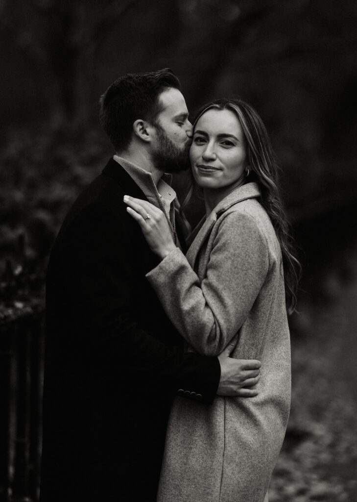 Engagement photos in The Commons in Boston Massachusetts after planning a perfect boston proposal

