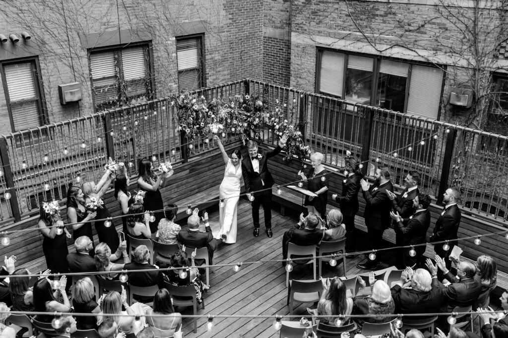 Wedding ceremony photo at SRV Boston in Massachusetts