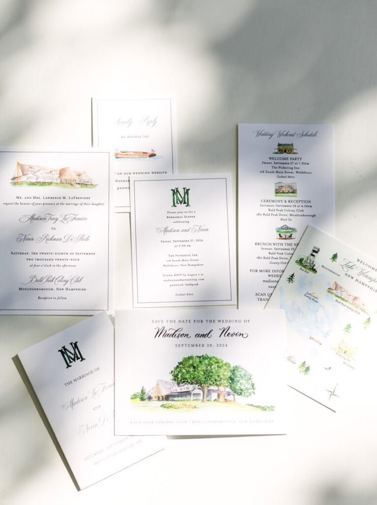 Wedding details for Bald Peak Colony Club wedding venue in New Hampshire