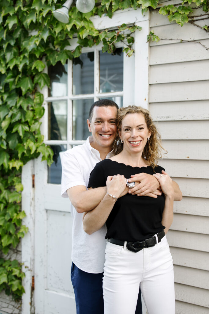 Summer coastal engagement session in Rockport, Massachusetts. Boston and New England Wedding Photographer