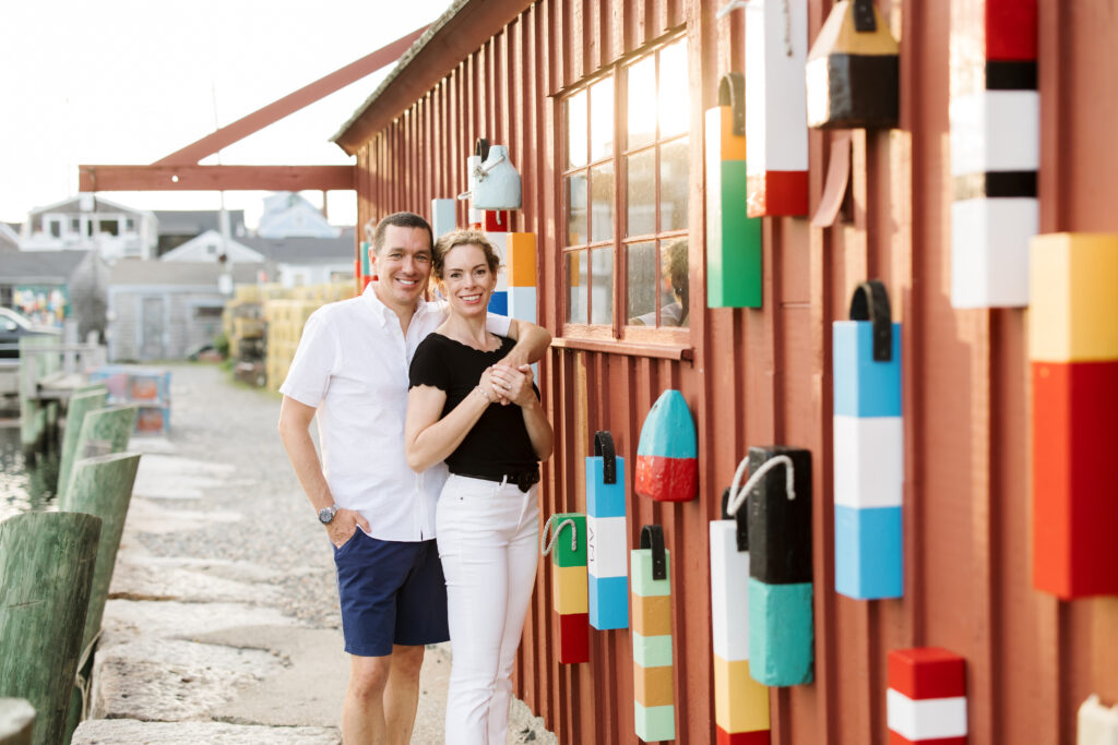 Massachusetts engagement session in coastal Rockport, MA. New England and Boston wedding and engagement photographer