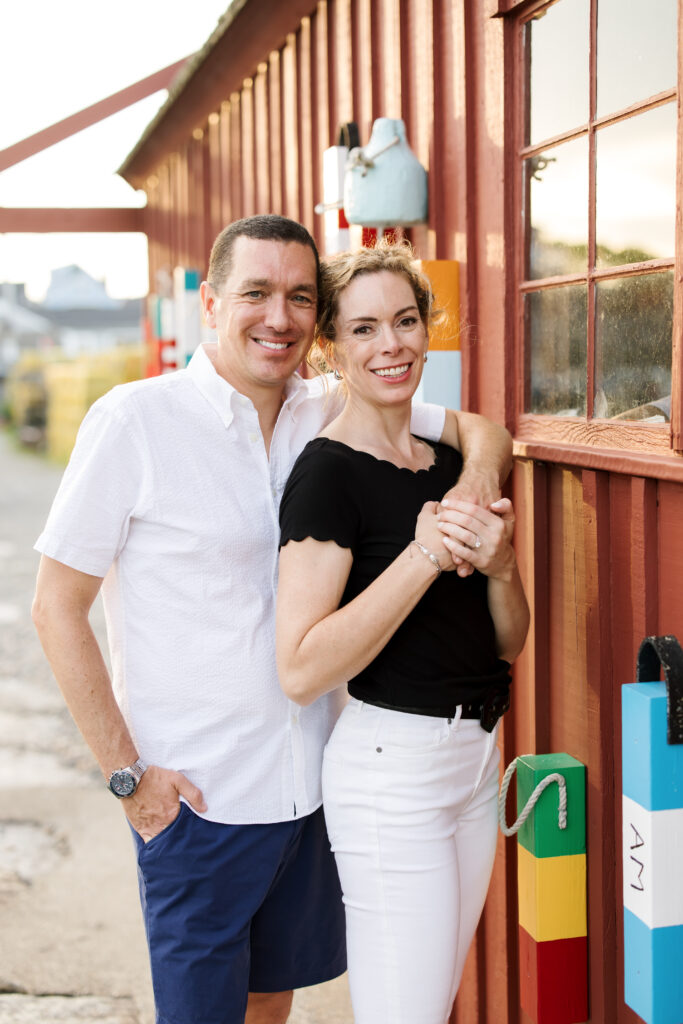 Massachusetts engagement session in coastal Rockport, MA. New England and Boston wedding and engagement photographer
