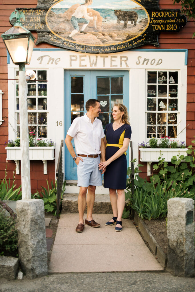 Massachusetts engagement session in coastal Rockport, MA. New England and Boston wedding and engagement photographer