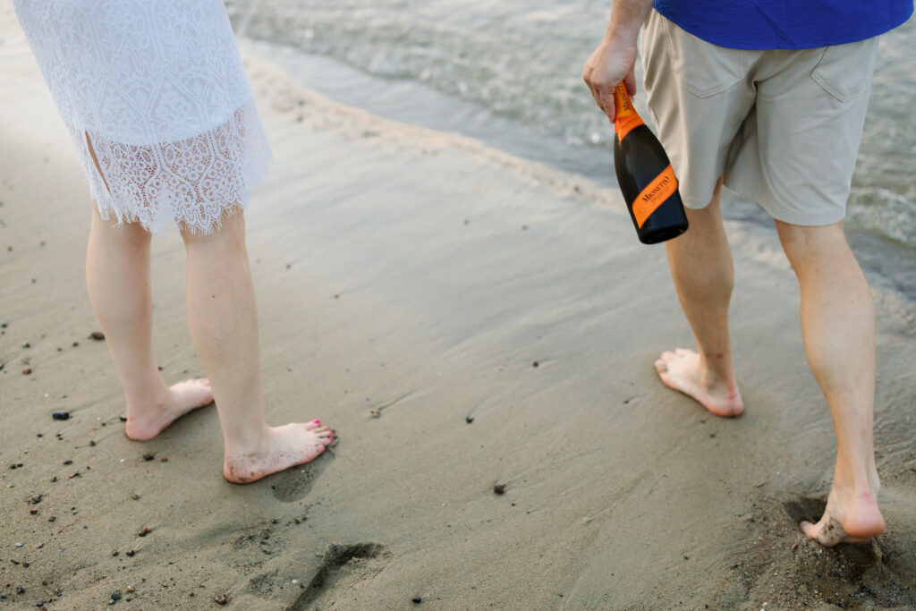 Boston beach engagement photos, Massachusetts wedding and engagement photographer