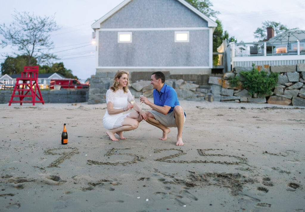 Rockport, Massachusetts beach engagement photos, Massachusetts wedding and engagement photographer