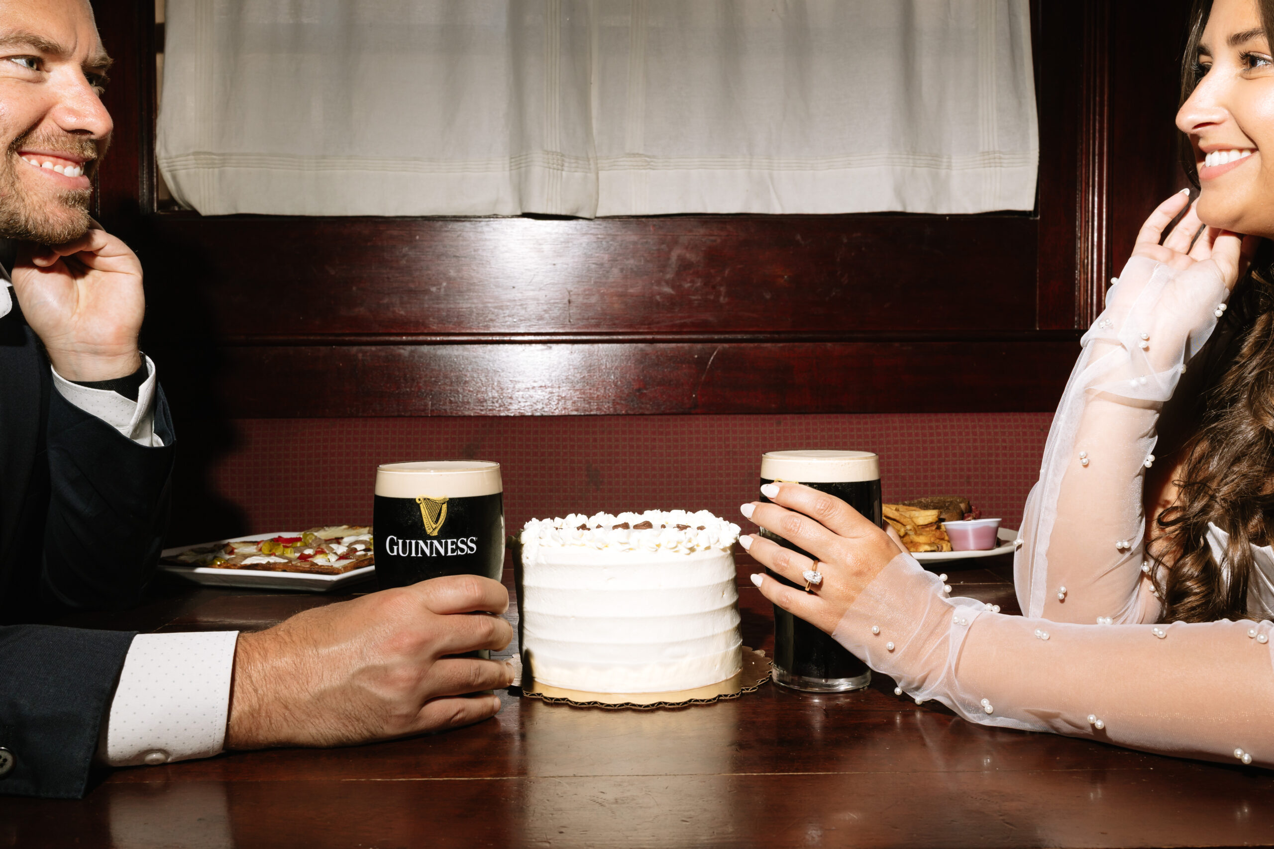 bar engagement photos in south end boston massachusetts