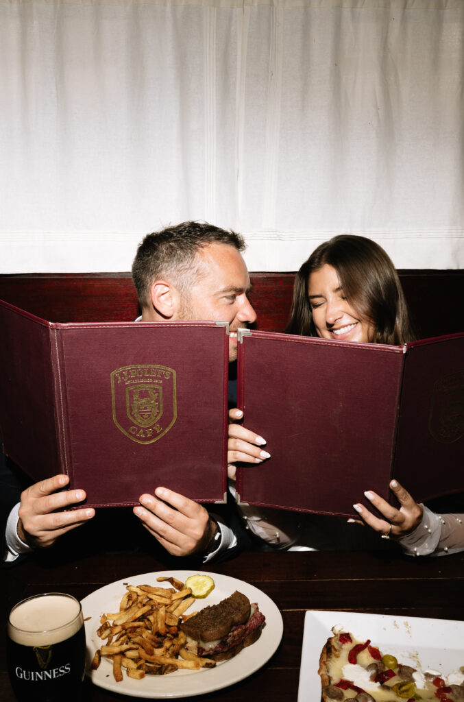 bar engagement photos in south end boston massachusetts