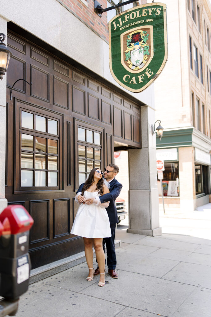 Classic Boston engagement photos