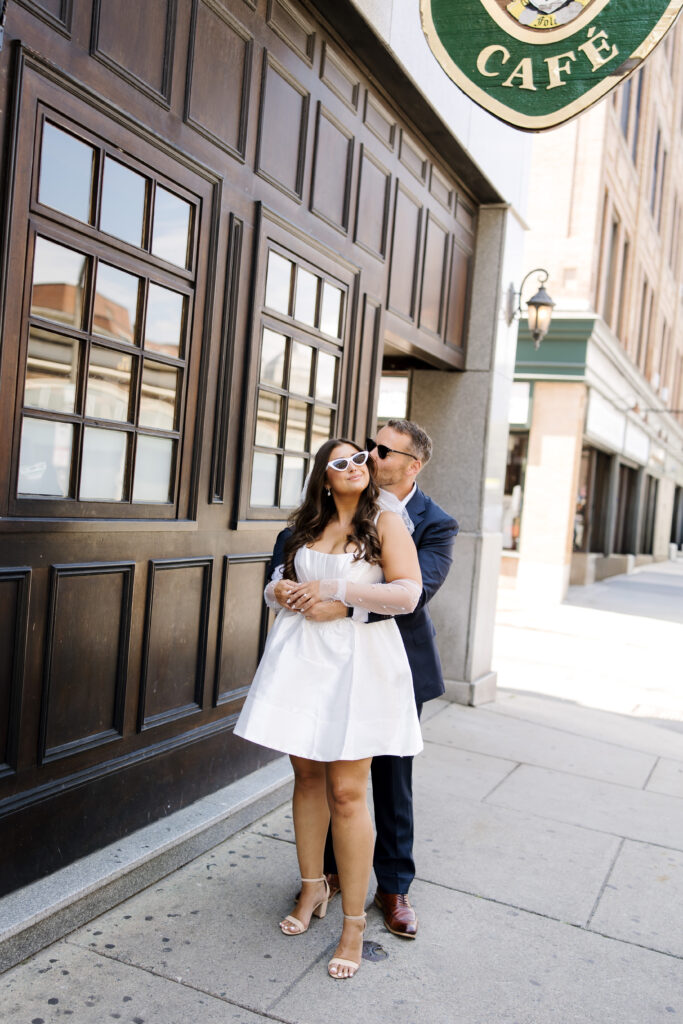 Classic Boston engagement photos