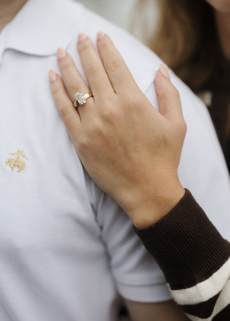 Boston engagement photos after proposal in Seaport
