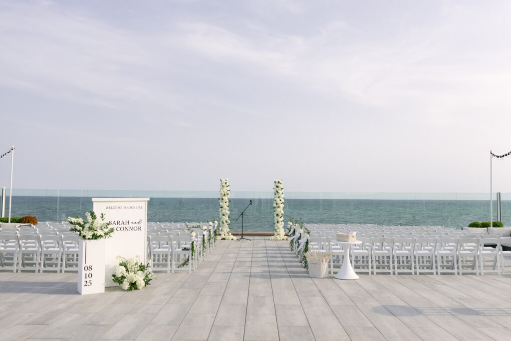 Wychmere Beach Club wedding venue, Harwich Port Cape Cod, The Dune ceremony details