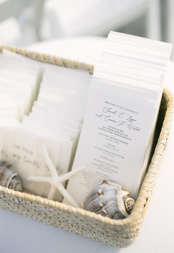 Wychmere Beach Club wedding venue, Harwich Port Cape Cod, The Dune ceremony details