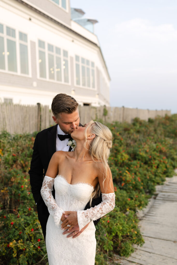 Golden hour beach photos at Wychmere Beach Club in Harwich Port, Massachusettes
