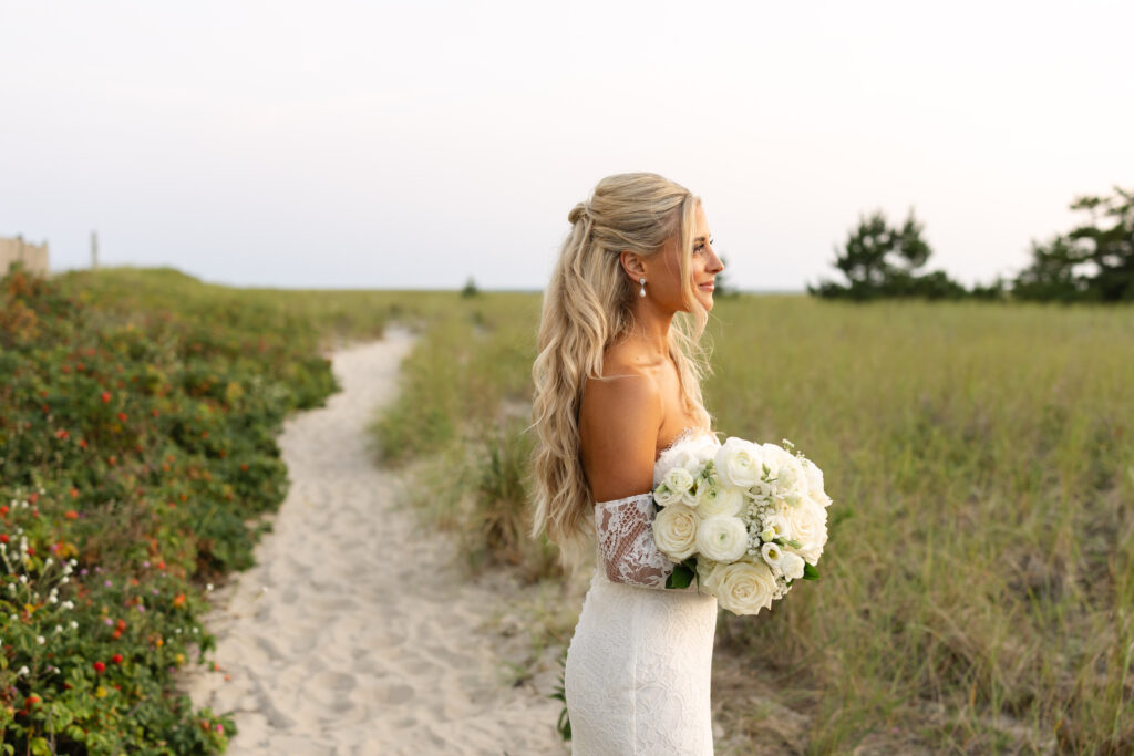 Golden hour beach photos at Wychmere Beach Club in Harwich Port, Massachusettes