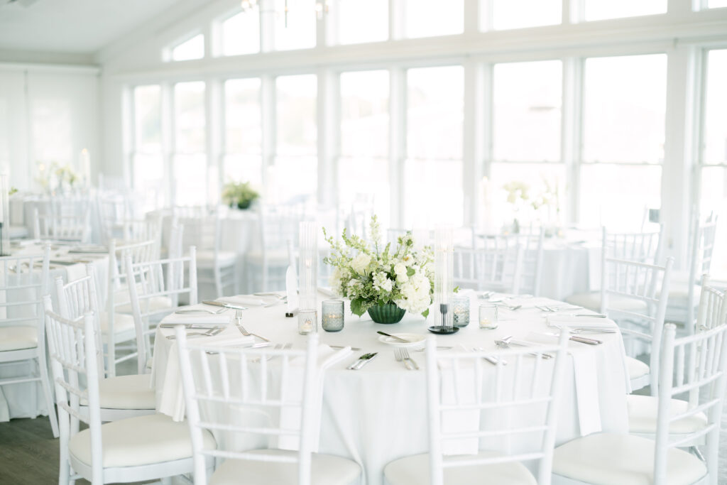 The Ocean room reception space at Wychmere Beach Club wedding venue on Cape Cod