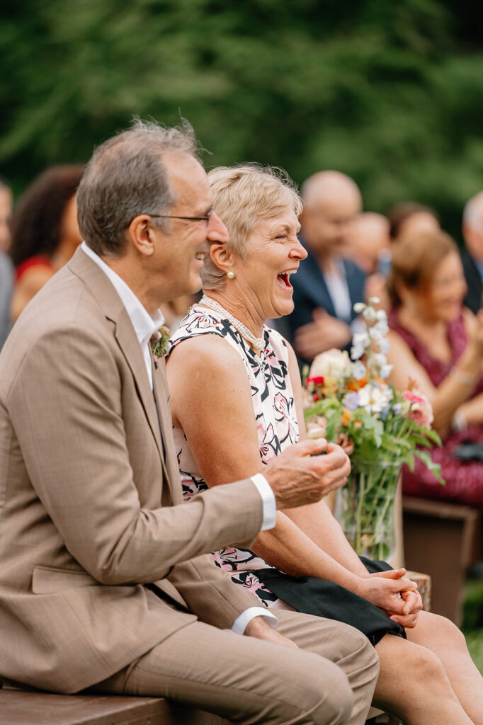 Wedding ceremony at Ogontz White Mountain Resort, New Hampshire Wedding Photographer