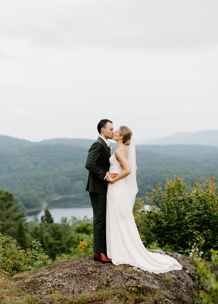 Outdoor wedding portraits at Ogontz White Mountain Resort in New Hampshire, New England wedding photographer