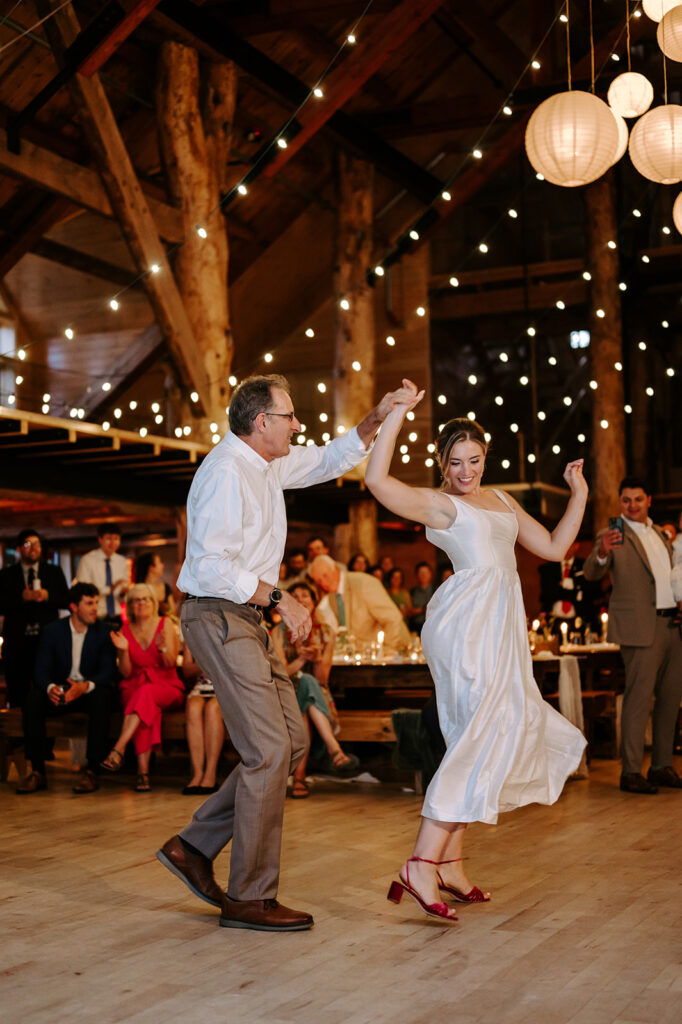 Summer wedding reception at Ogontz White Mountain Resort in New Hampshire, NH Wedding Photographer