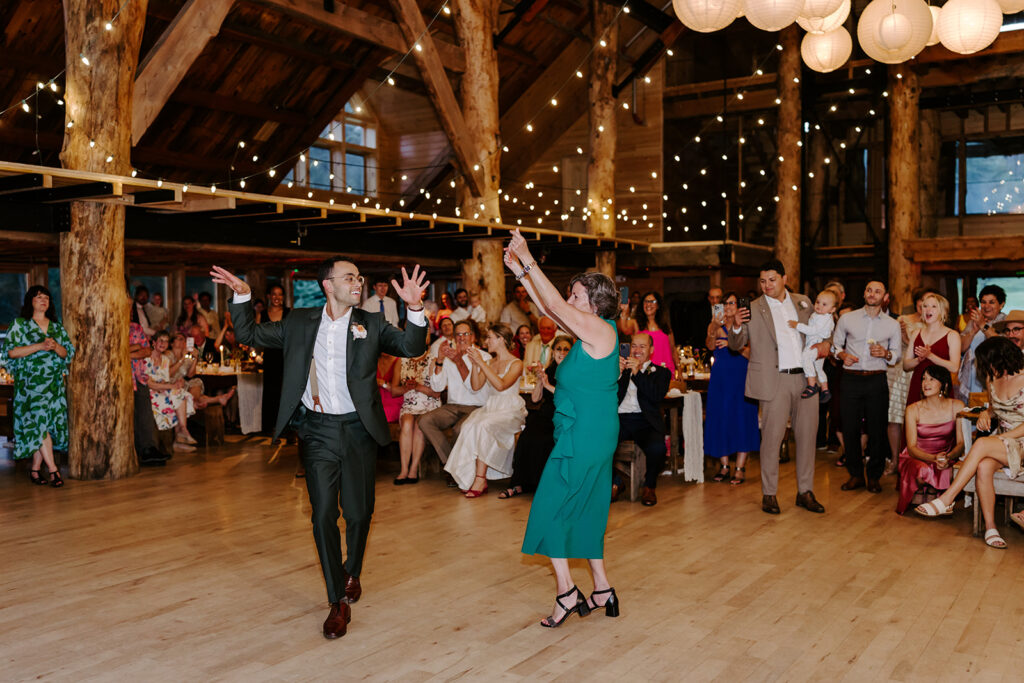 Summer wedding reception at Ogontz White Mountain Resort in New Hampshire, NH Wedding Photographer