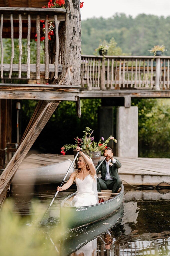 Outdoor wedding portraits at Ogontz White Mountain Resort in New Hampshire, New England wedding photographer