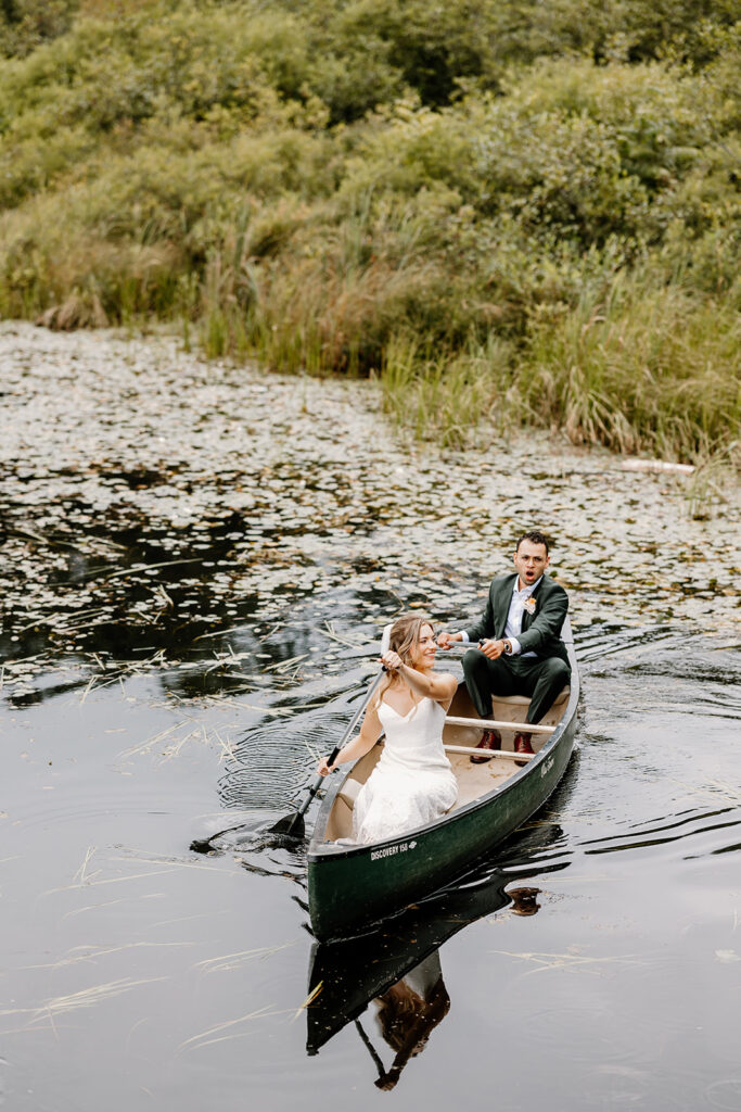 Outdoor wedding portraits at Ogontz White Mountain Resort in New Hampshire, New England wedding photographer