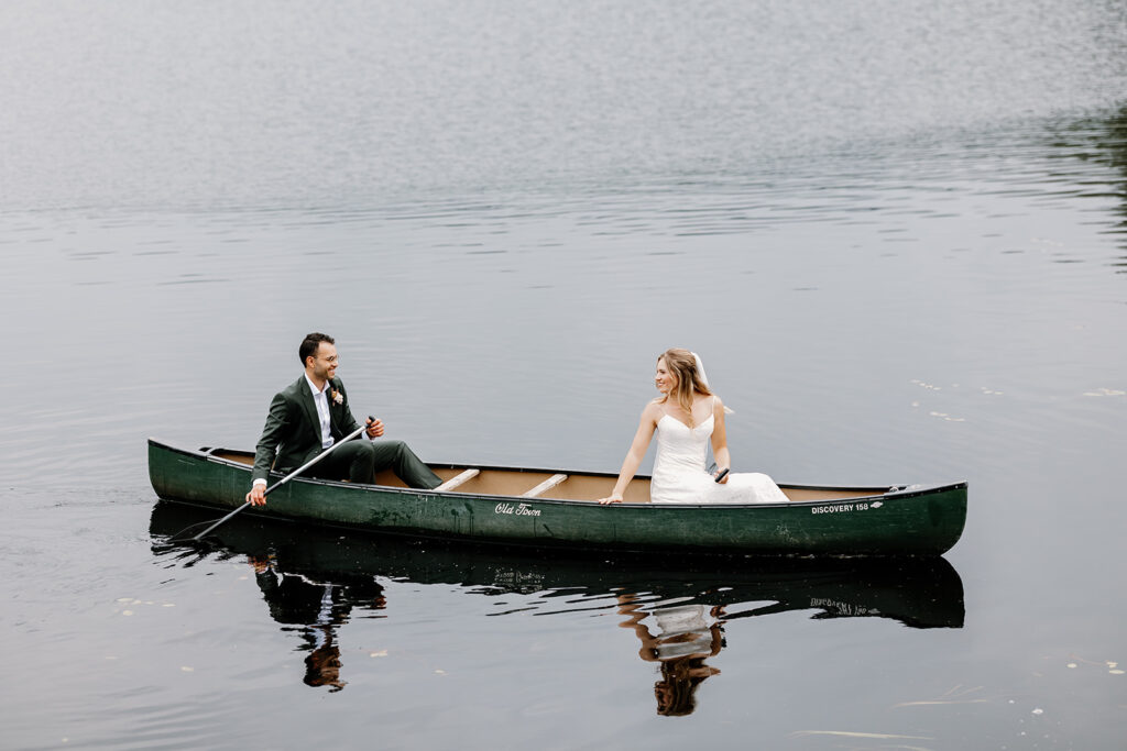 Outdoor wedding portraits at Ogontz White Mountain Resort in New Hampshire, New England wedding photographer